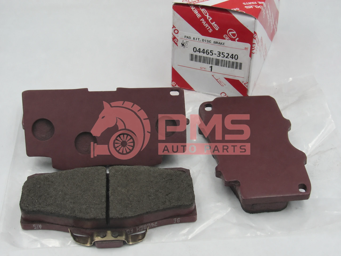 04465-35240 1996-2002 Toyota 4Runner front brake pads, genuine Toyota semi-metallic pads 0446535240