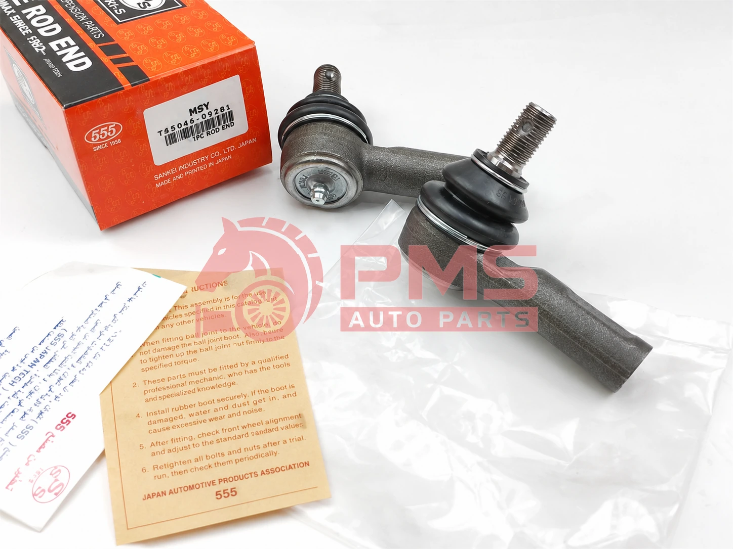 TS45046-09281 Toyota Fortuner Hilux OEM Genuine Right Tie Rod End 45046-09281 / 4504609281